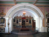 Интерьер храма преподобных Отец в Синае и Раифе избиенных, 2003 год.