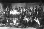 Преподаватели Казанского университета с группой студентов, 1922 г.
