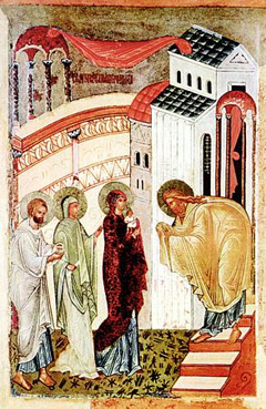 Сретение Господне. Новгород, XV век
