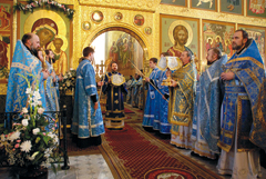 Литургия в Благовещенском соборе Казанского кремля. Фото с сайта Казанской епархии