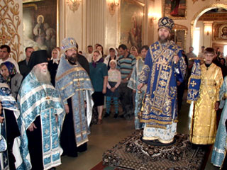 Архиерейская служба в Грузинском соборе Раифской обители. Фото иеродиакона Иоанна