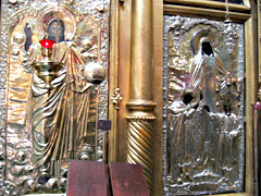 Икона храма Ярославских чудотворцев (Арское кладбище в Казани)