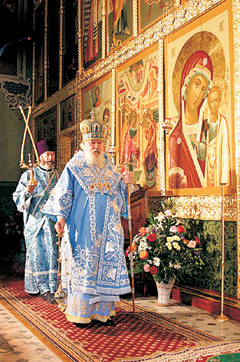 Праздничную литургию возглавил Алексий II.  Фото ИА «Татар-информ»